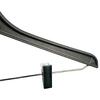 100 Black Plastic Hangers with Clips